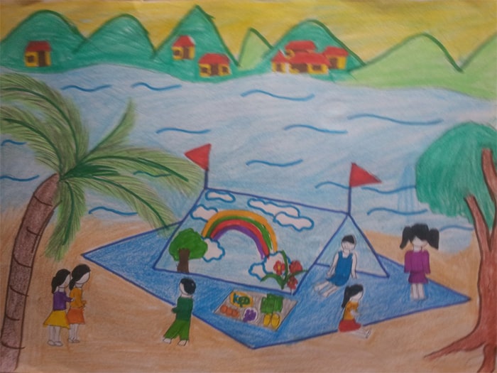 100 vẽ tranh trang trí lều trại lớp 8 đẹp nhất tổng hợp 93 tranh vẽ lều trại  lớp 8 hay nhất
