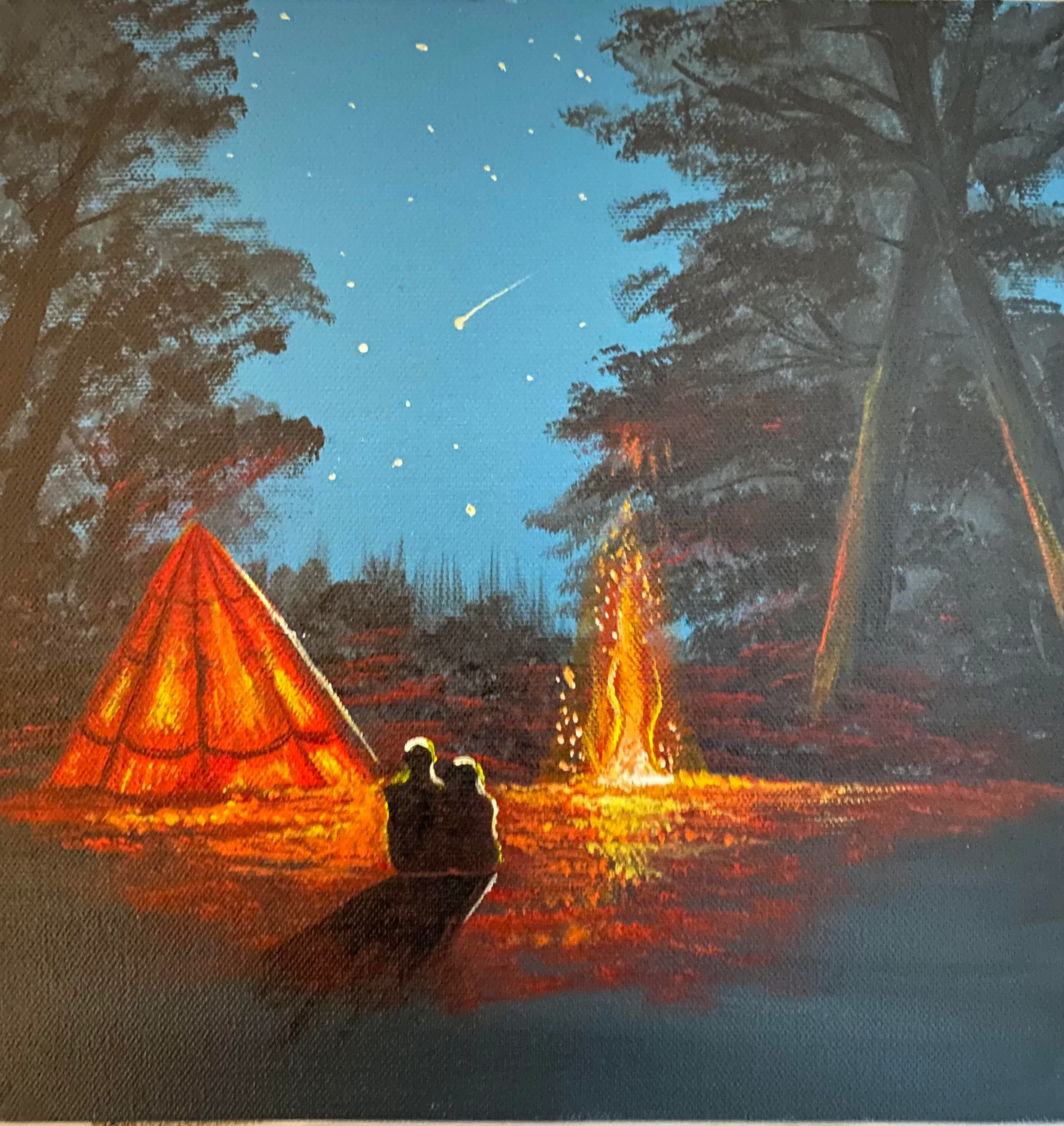 Tranh vẽ lều trại đẹp nhất – HTNC