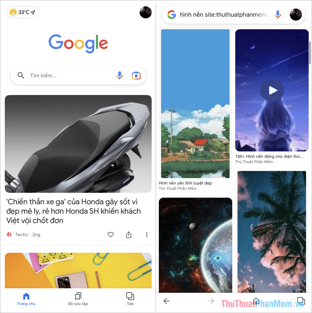 Bạn mở Google và tìm kiếm hình ảnh cần tải về điện thoại iPhone