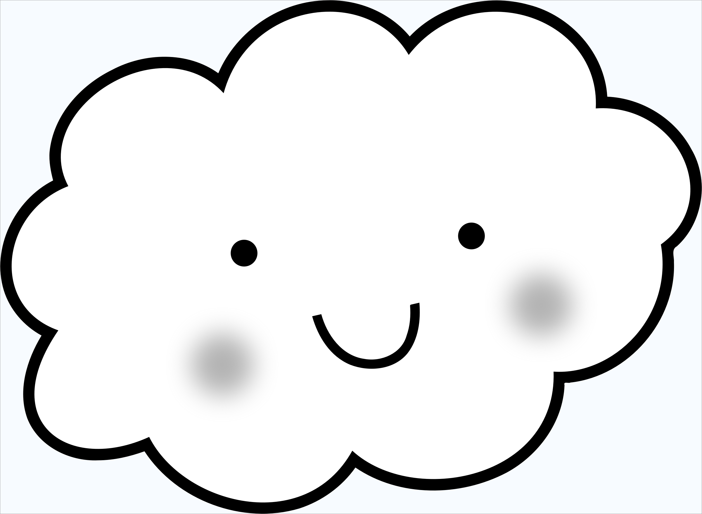Hình vẽ đám mây đẹp  hình vẽ đám mây dễ thương