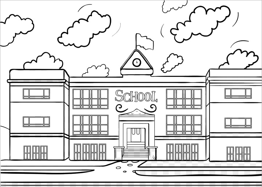 Bộ tranh tô màu trường học cho năm học mới  Twinkl