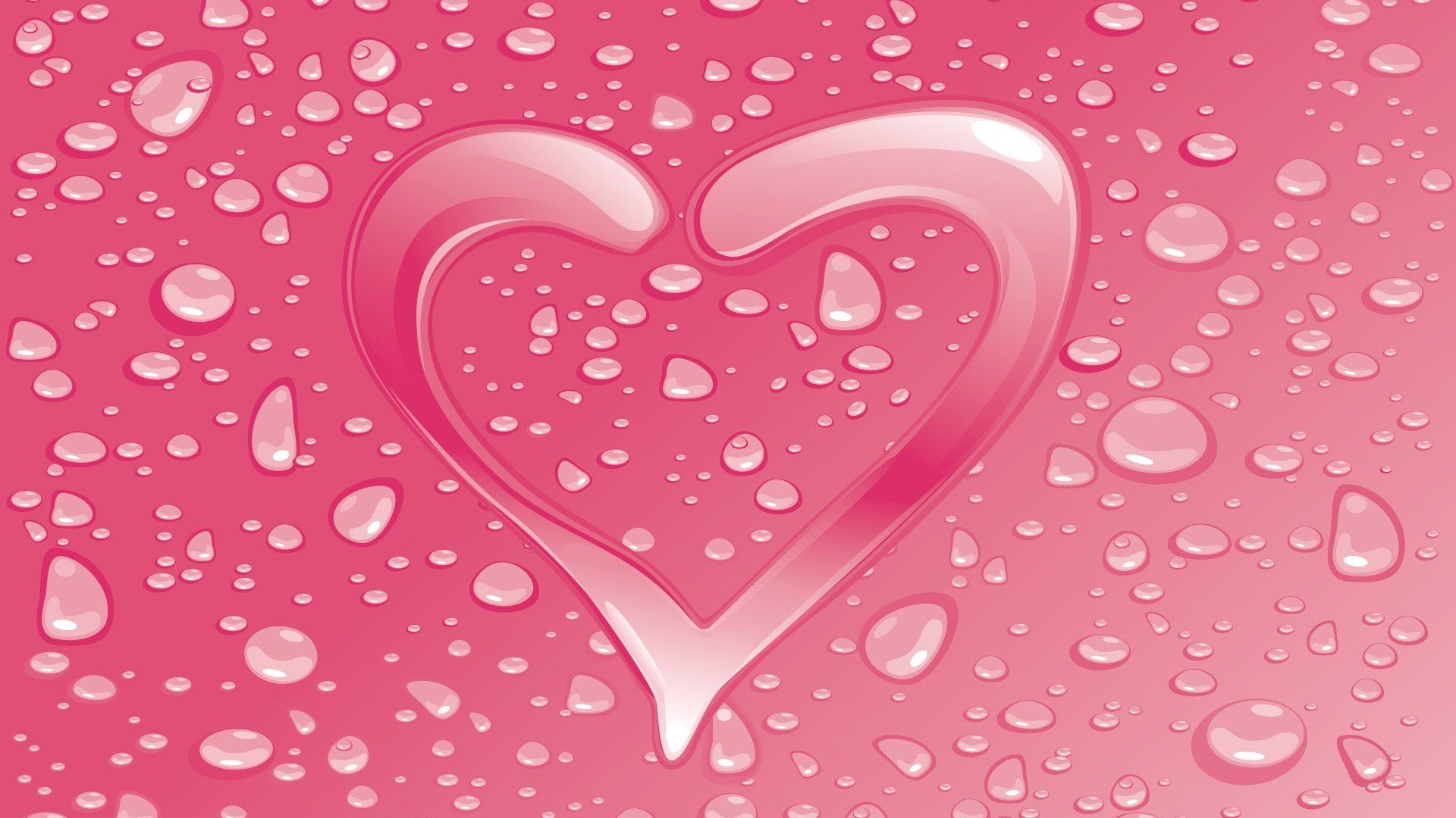 Hình nền trái tim cute màu hồng đẹp
