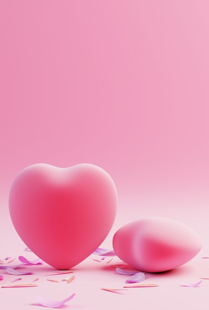 Hình nền trái tim màu hồng cho điện thoại