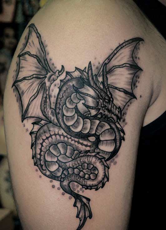 Tattoo con rồng