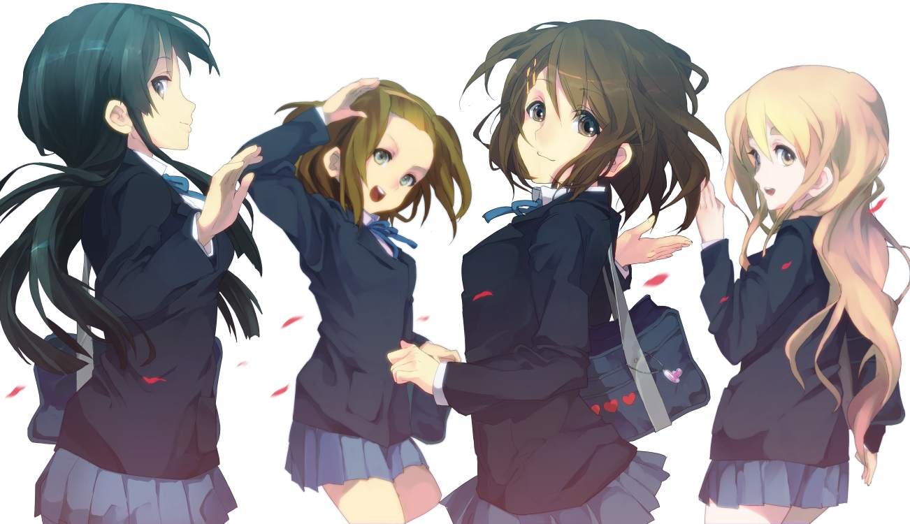 Hình ảnh nhóm bạn thân 4 người anime đẹp