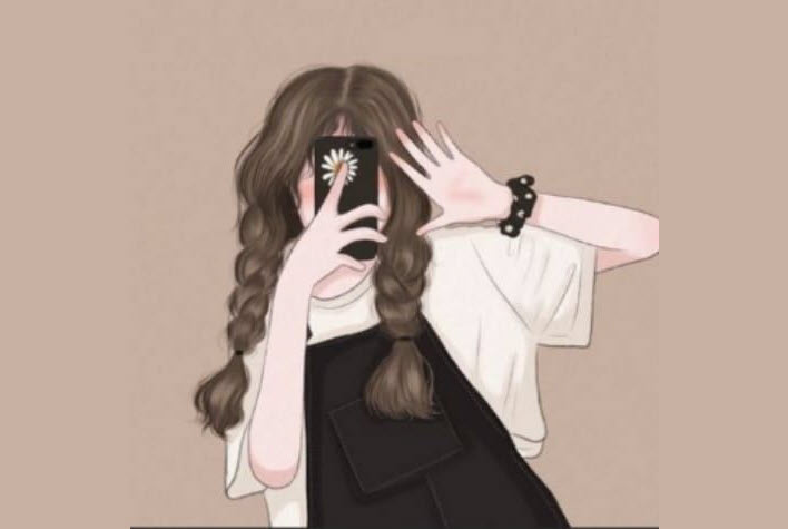 anime mát mẻ mặt nạ cô gái avatar