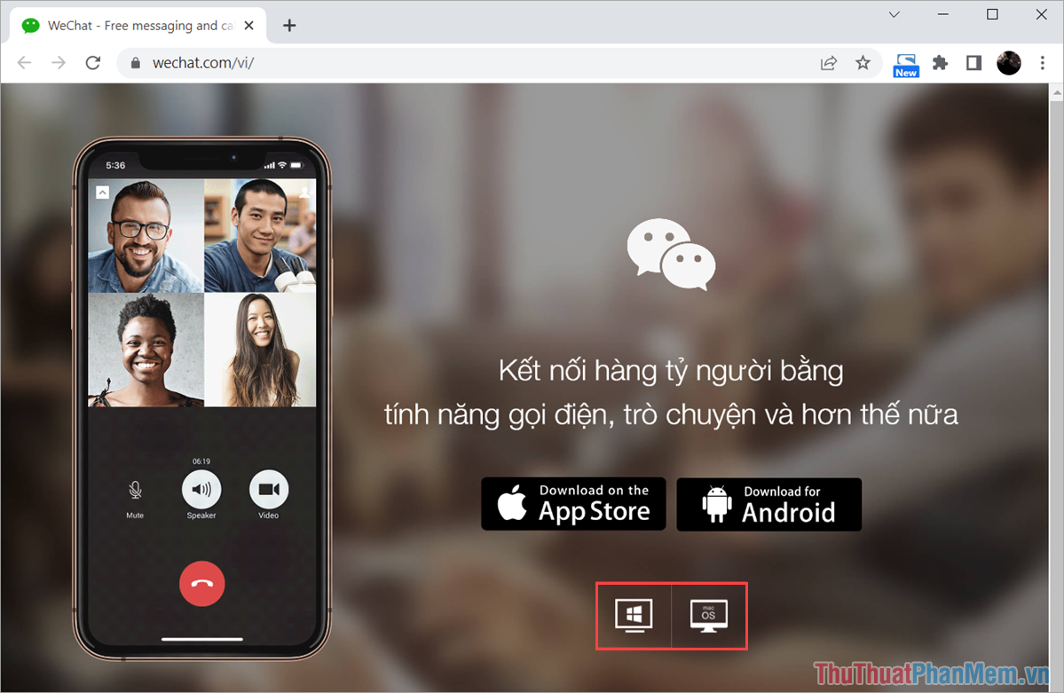 Chọn mục Download for Windows