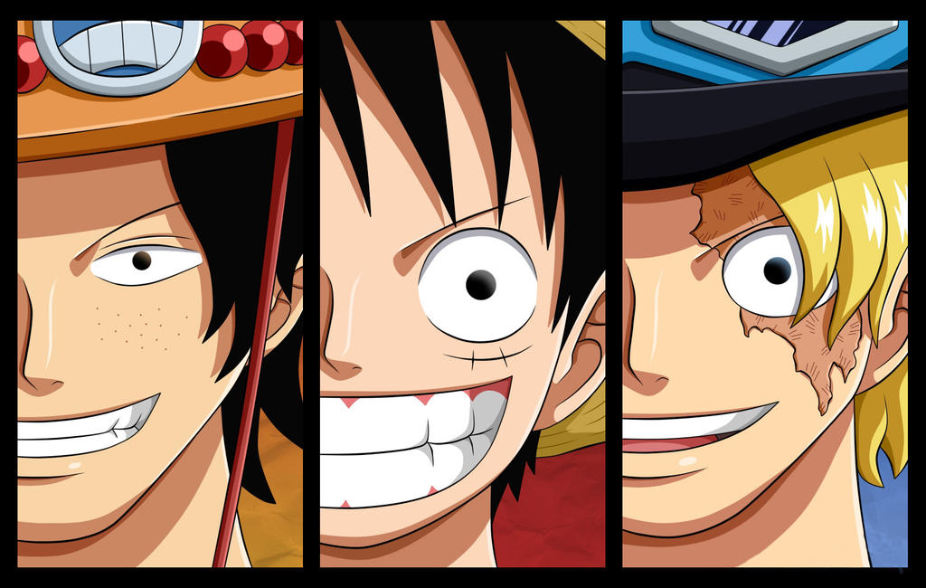Hình One Piece - Ace Luffy Sabo
