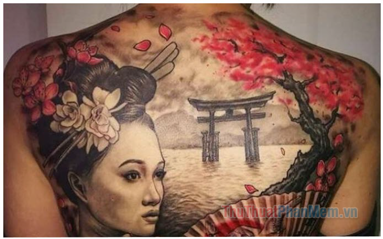 Top 100 hình xăm Geisha hoa Anh Đào đẹp nhất