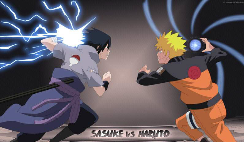 Ảnh Naruto đấu với Sasuke