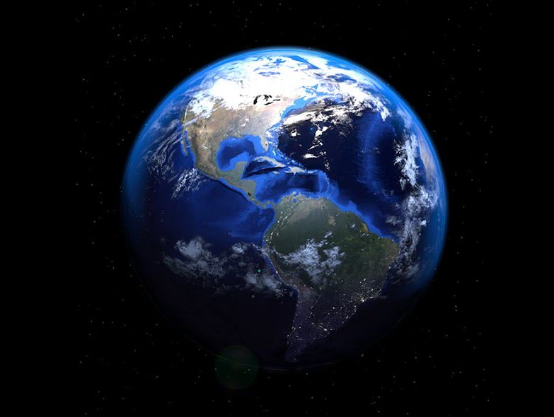 Hình 3d đẹp của trái đất