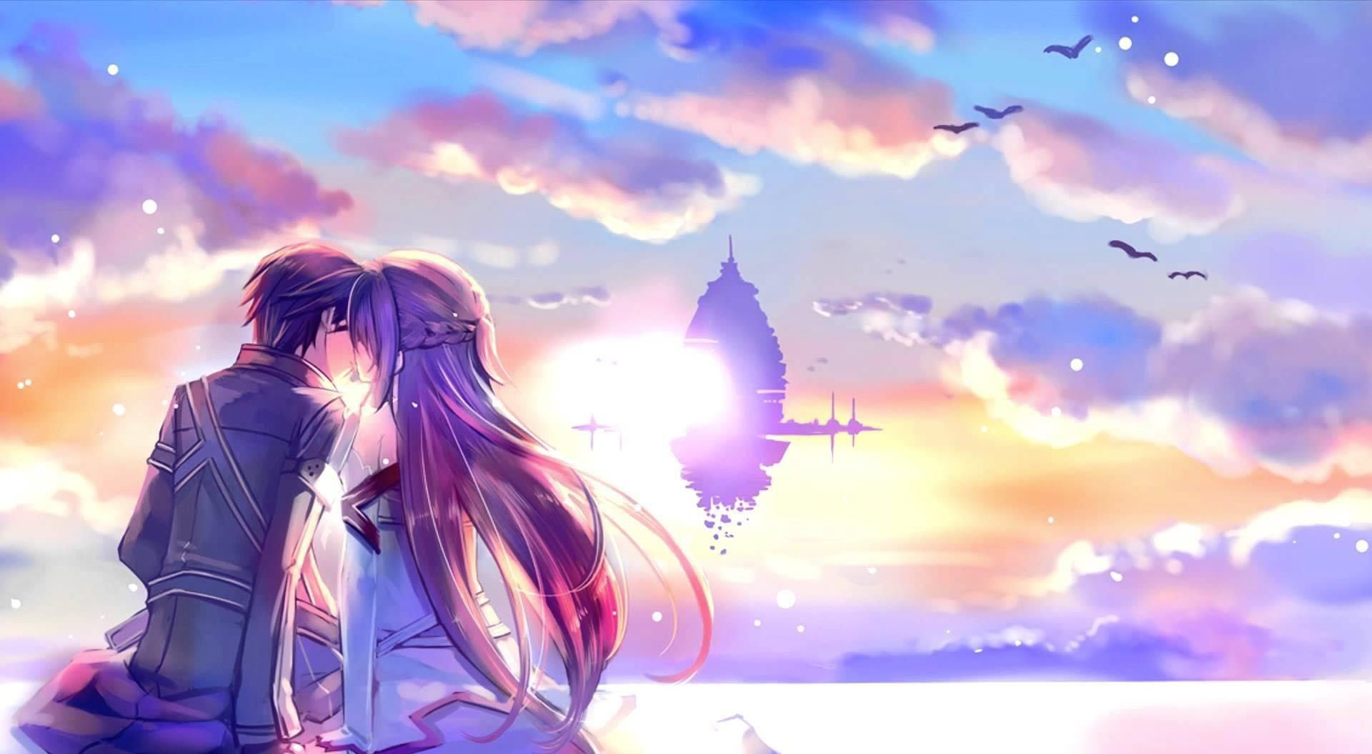 Hình ảnh anime cặp đôi cổ trang