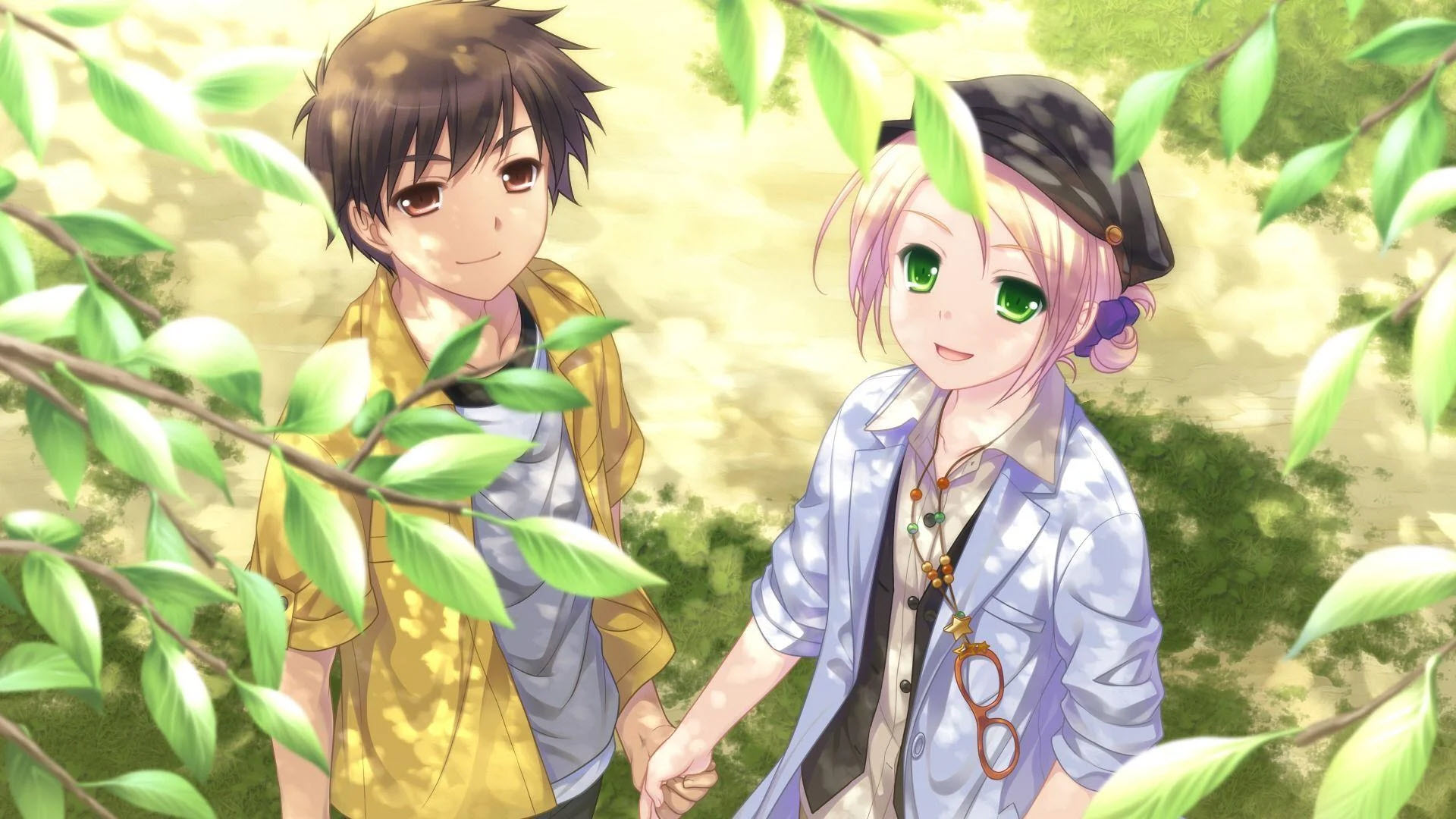 Hình cặp đôi yêu nhau anime cute