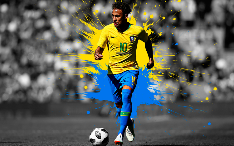 Ảnh nền cầu thủ Neymar ăn mừng chiến thắng đẹp