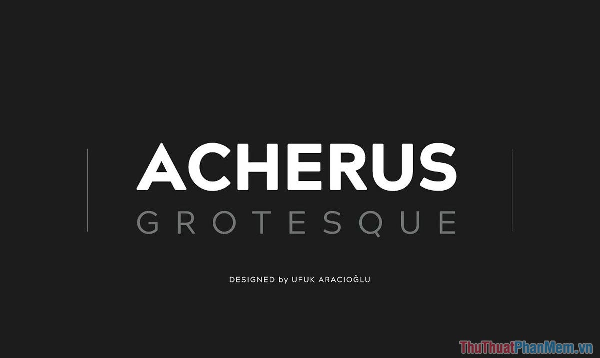 Bộ Font chữ Acherus không chân đẹp nhất