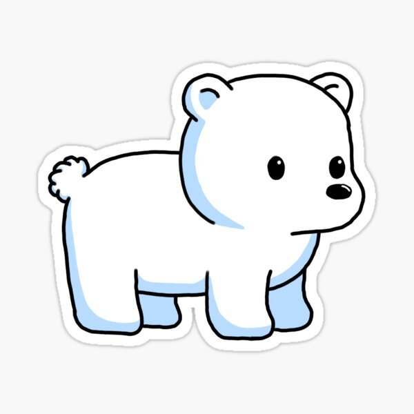 Hình chibi gấu trắng cute