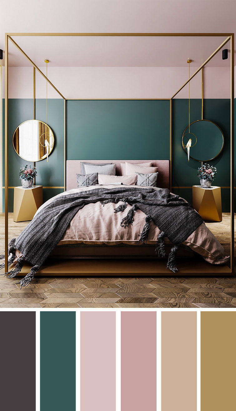 Mẫu màu sơn hiện đại cho phòng ngủ