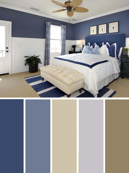 Màu sơn trầm cho phòng ngủ