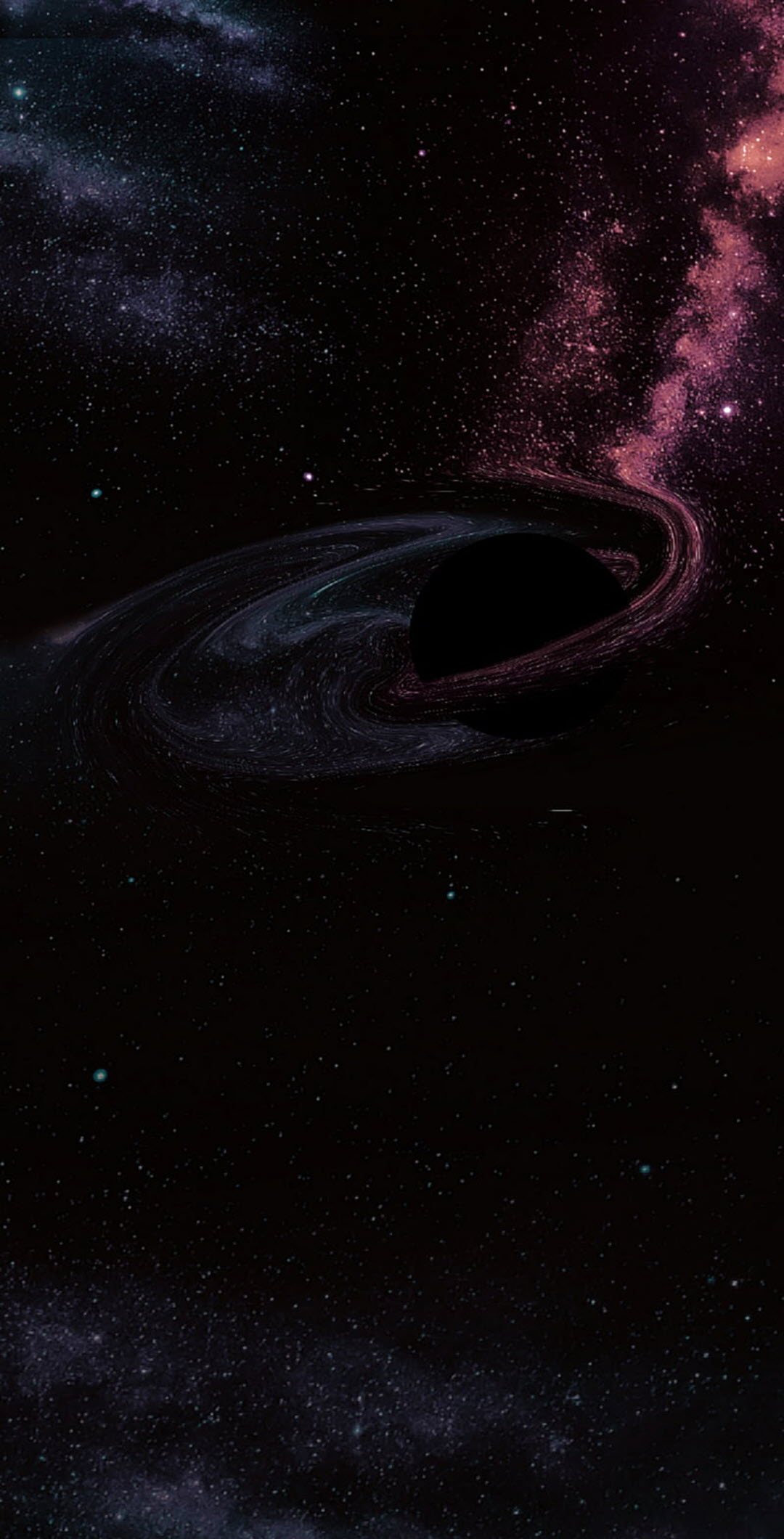 Hình nền hố đen ngòm ngoài trái đất Full HD mang lại năng lượng điện thoại