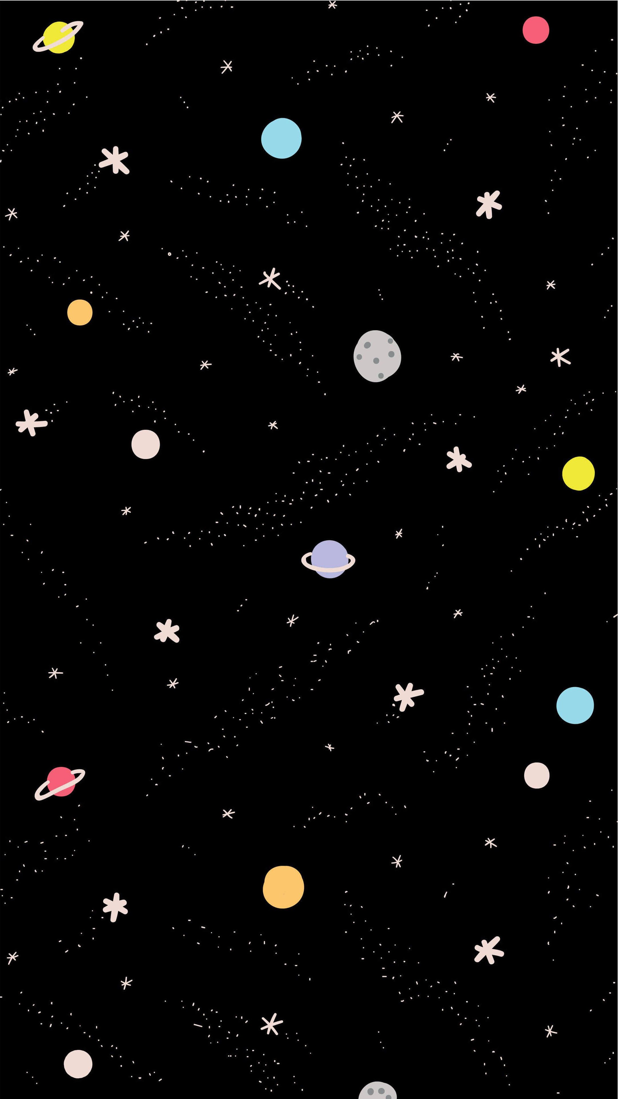 Hình nền vũ trụ cute cho điện thoại 4K